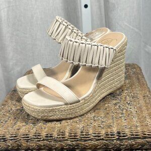 CCOCCI The Tulum Wedge in Bone - Size 7